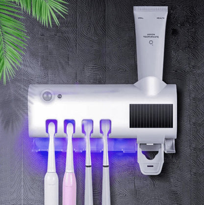 ESTERILIZADOR DE CEPILLOS DE  DIENTES CON SOPORTE PARA PASTA DE DIENTES