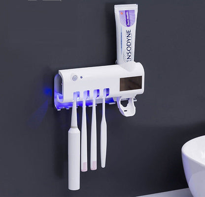 ESTERILIZADOR DE CEPILLOS DE  DIENTES CON SOPORTE PARA PASTA DE DIENTES