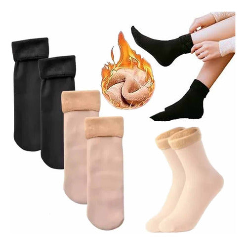 💯 🎁 CALCETINES TÉRMICOS DE POLAR 12 PARES (para el frío invierno)