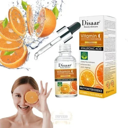 SERUM VITAMINA C CON ACIDO HIALURONICO ¡REJUVENECE TU PIEL!