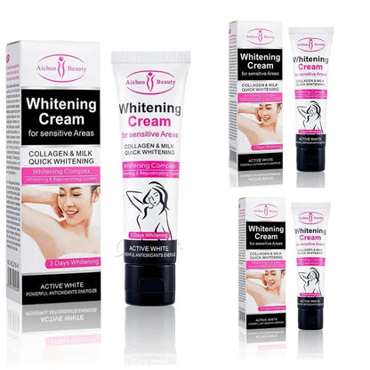 CREMA BLANQUEDORA ¡ACLARE SUS AXILAS, CODOS, CUELLO, RODILLAS ETC!!